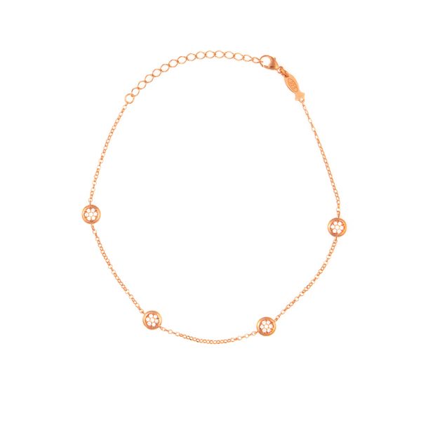 Fantastisches Kurshuni Armband aus rosévergoldetem Sterling Silber mit filigranen, zirkonia-besetzen Anhängern. Kurshuni Schmuck wird in Istanbul handgefertigt: Jetzt versandkostenfrei im Perlenmarkt OnlineShop bestellen!